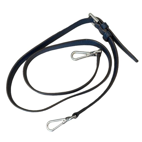 Michael Kors Pebbled Leather Tote Bag in Navy Blue - Picture 8 of 9